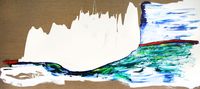 Eisberg und Wiese | 130 x 290 cm | Öl auf Leinwand