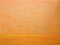 Edition Landschaft Orange | 120 x 160 cm | Öl auf Leinwand