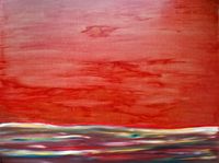 Edition Landschaft Rot | 120 x 160 cm | Öl auf Leinwand